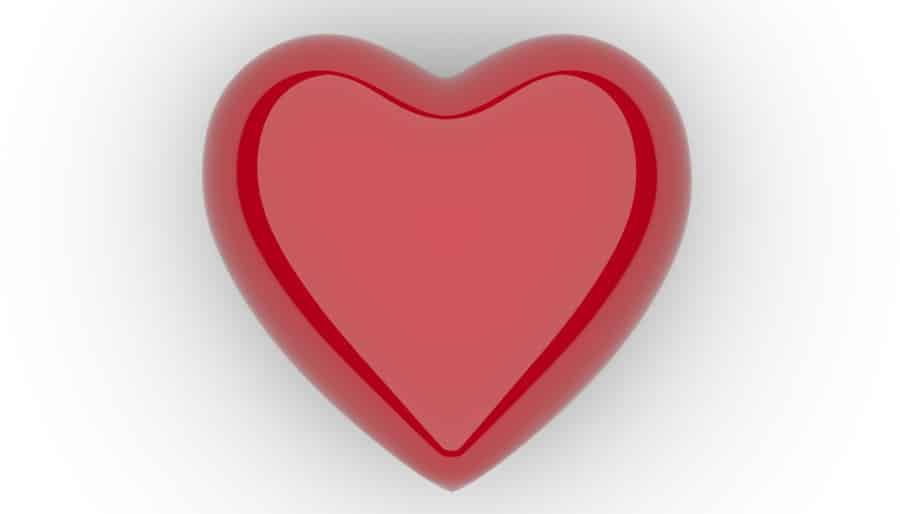 Heart-shaped data diagram