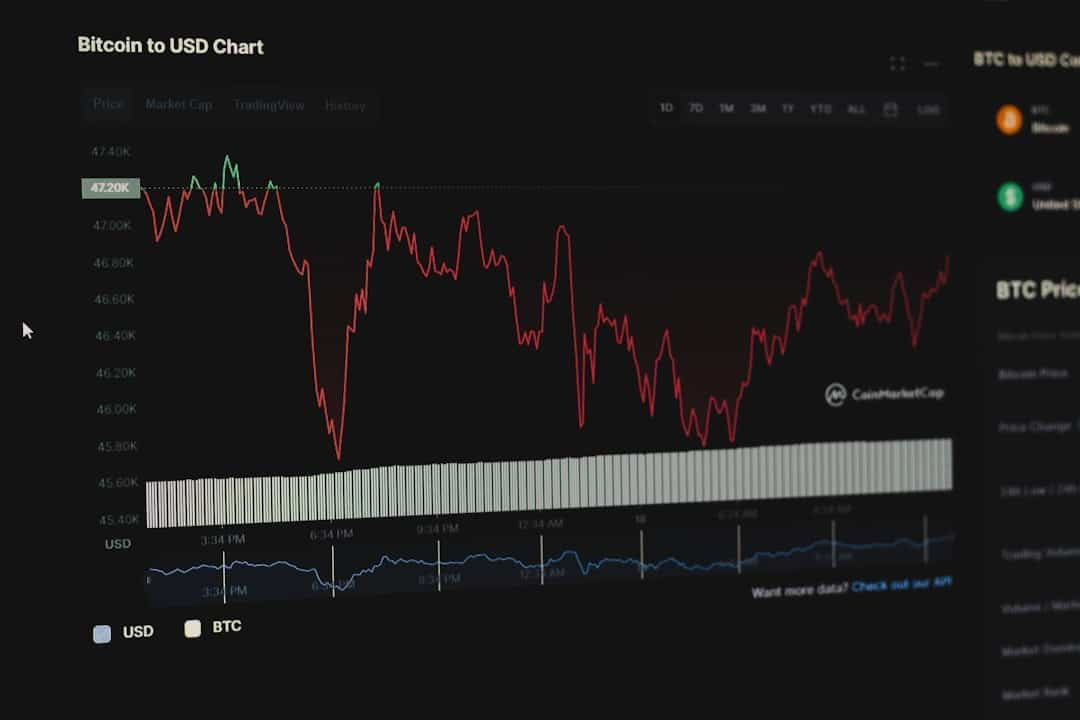 Photo Stock market graph