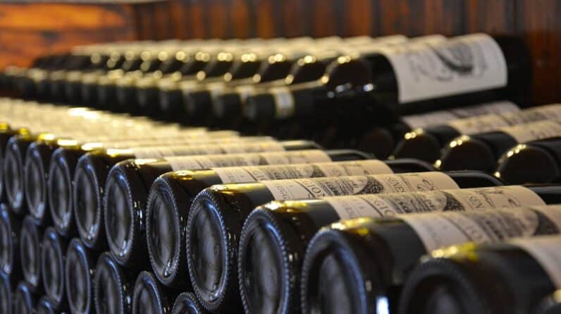 Photo Wine bottles