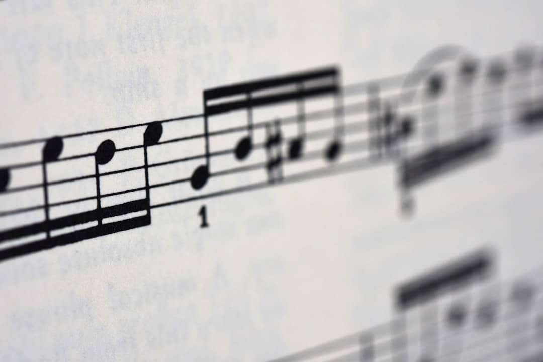 Photo Music sheet