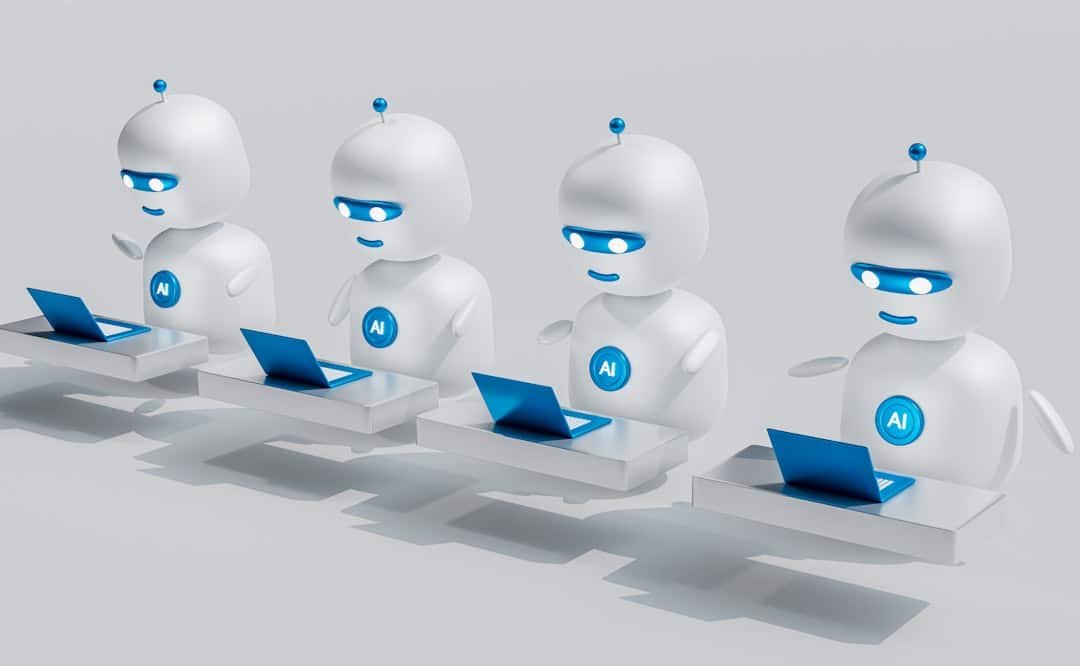 Photo AI-powered robots